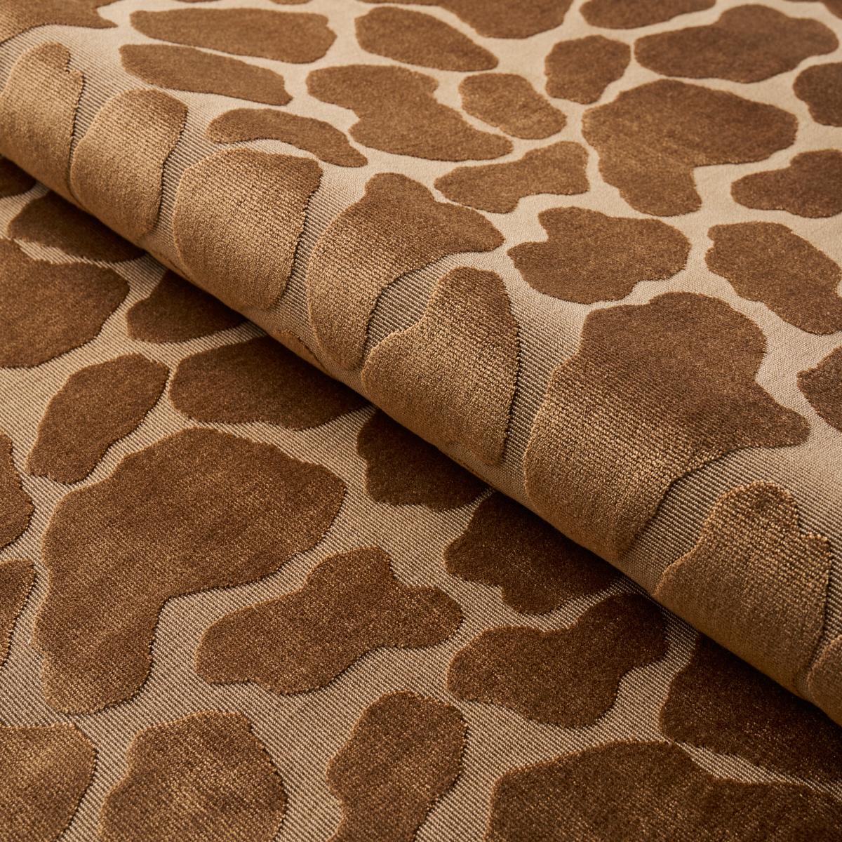 Schumacher Giraffe Velvet Safari Fabric