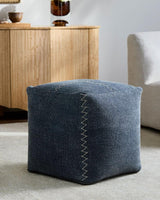 Surya Charlie CRPF-001 18"H x 18"W x 18"D Pouf