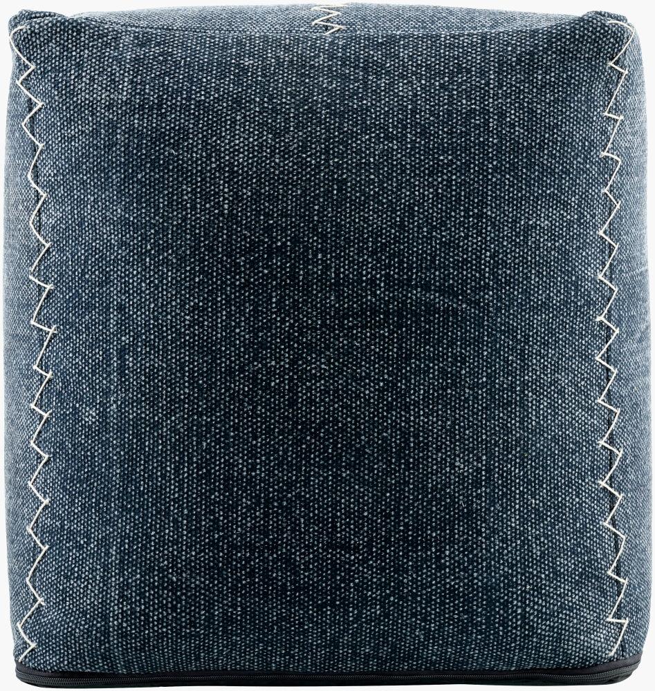 Surya Charlie CRPF-001 18"H x 18"W x 18"D Pouf