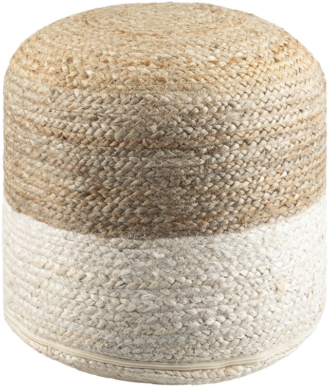 Surya Kona KOPF-001 18"H x 14"W x 14"D Pouf