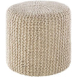Surya Prado POPF-001 16"H x 18"W x 18"D Pouf