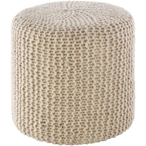 Surya Prado POPF-001 16"H x 18"W x 18"D Pouf