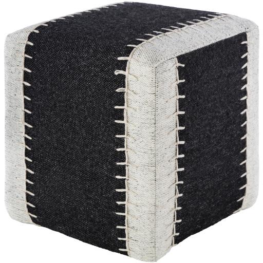 Surya Niko NKPF-001 18"H x 16"W x 16"D Pouf