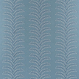 Anna French Frondescence Embroidery Blue Fabric