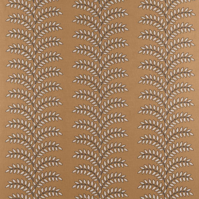 Anna French Frondescence Embroidery Copper Fabric