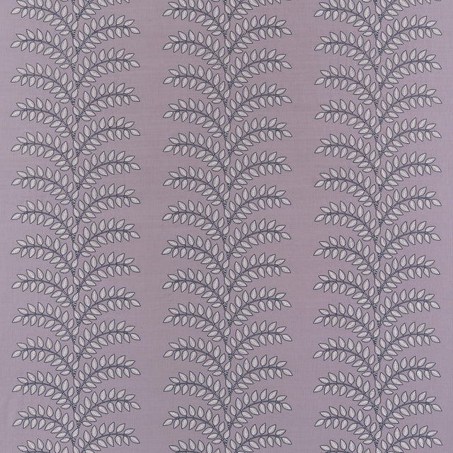 Anna French Frondescence Embroidery Lavender Fabric
