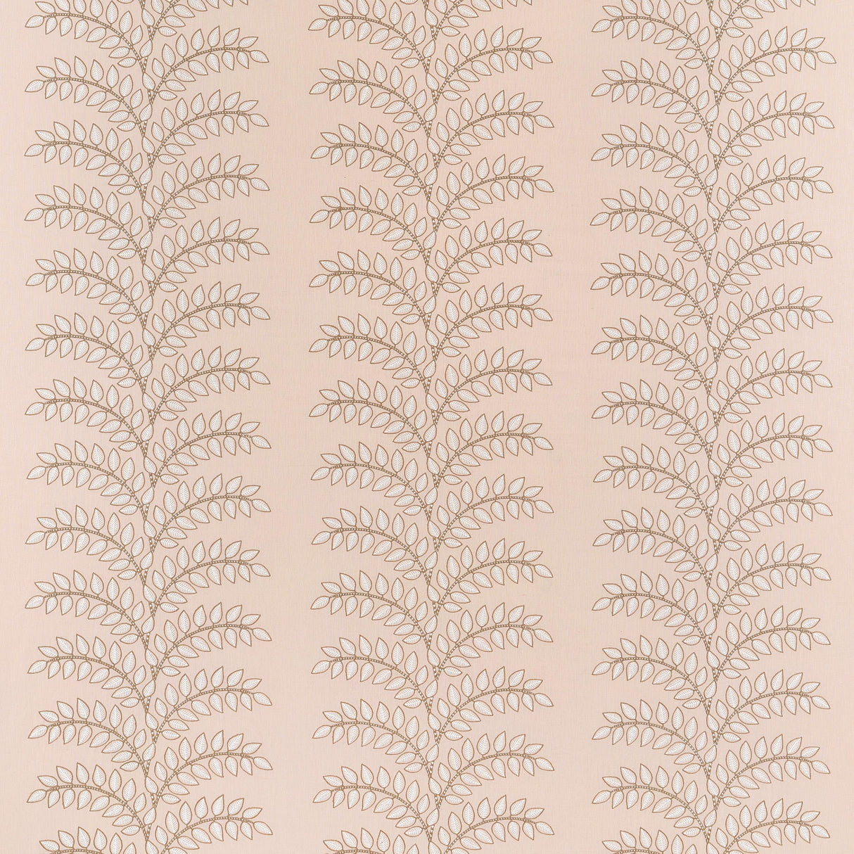 Anna French Frondescence Embroidery Blush Fabric