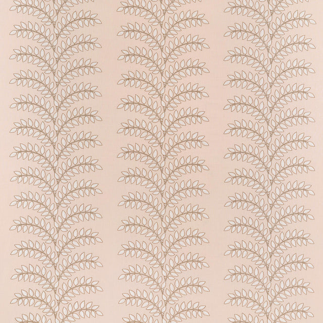 Anna French Frondescence Embroidery Blush Fabric