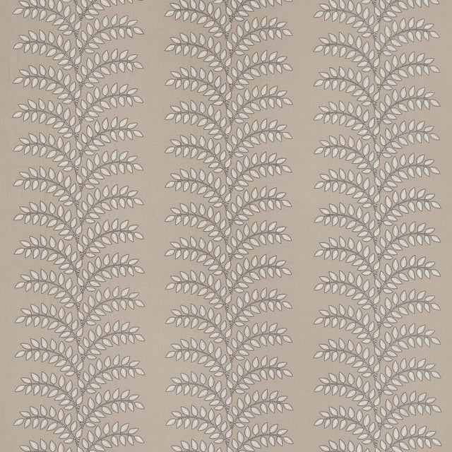 Anna French Frondescence Embroidery Flax Fabric