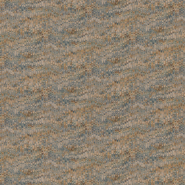 Mulberry END PAPER BLUE/SAND Fabric