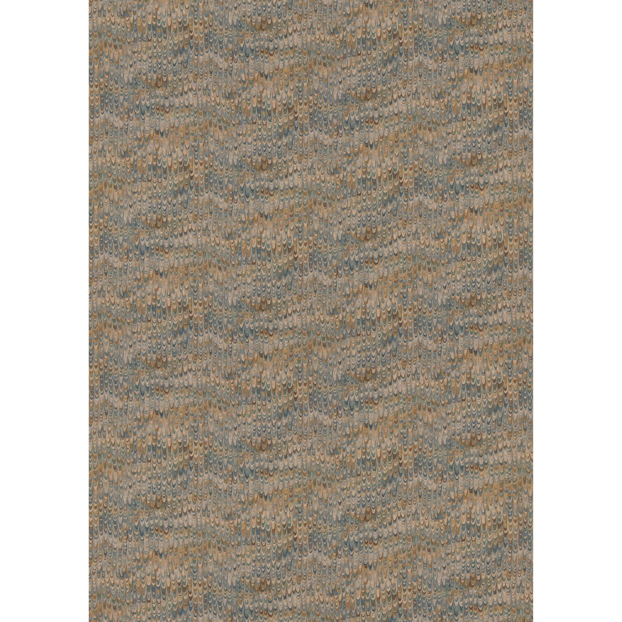 Mulberry END PAPER BLUE/SAND Fabric