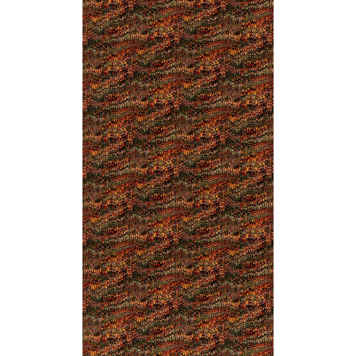Mulberry END PAPER VELVET RED/GREEN Fabric