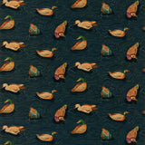 Mulberry DUCK POND VELVET INDIGO Fabric
