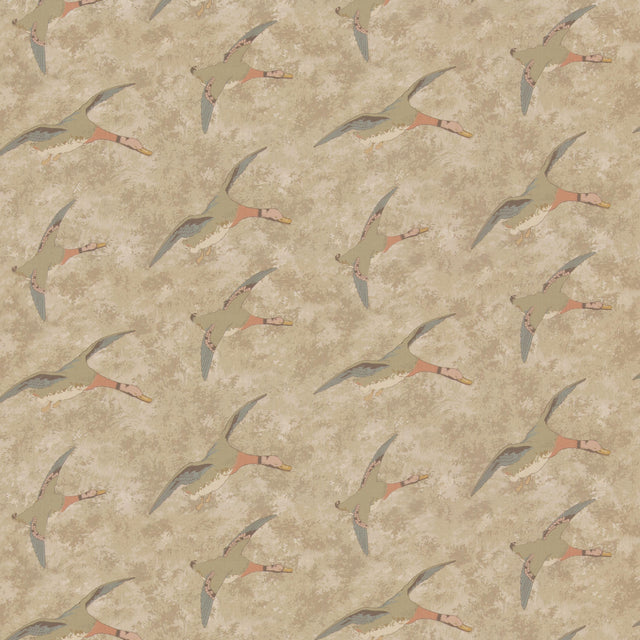 Mulberry FOREST DUCKS PARCHMENT Fabric