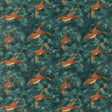 Mulberry FOREST DUCKS VELVET TEAL Fabric