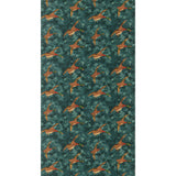 Mulberry FOREST DUCKS VELVET TEAL Fabric