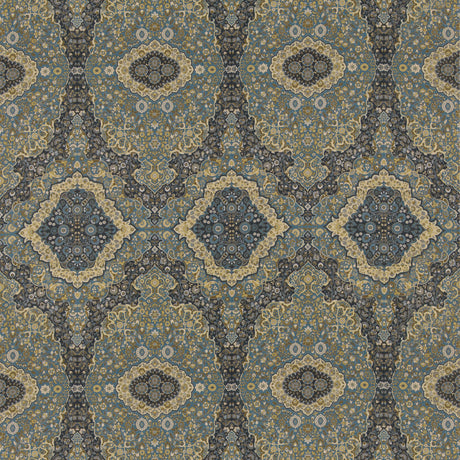 Mulberry WOODLAND PAISLEY INDIGO Fabric