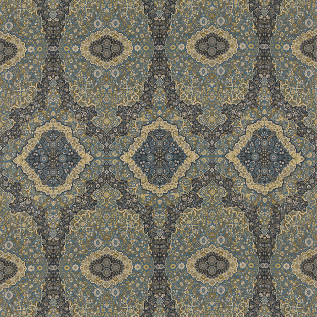 Mulberry WOODLAND PAISLEY INDIGO Fabric