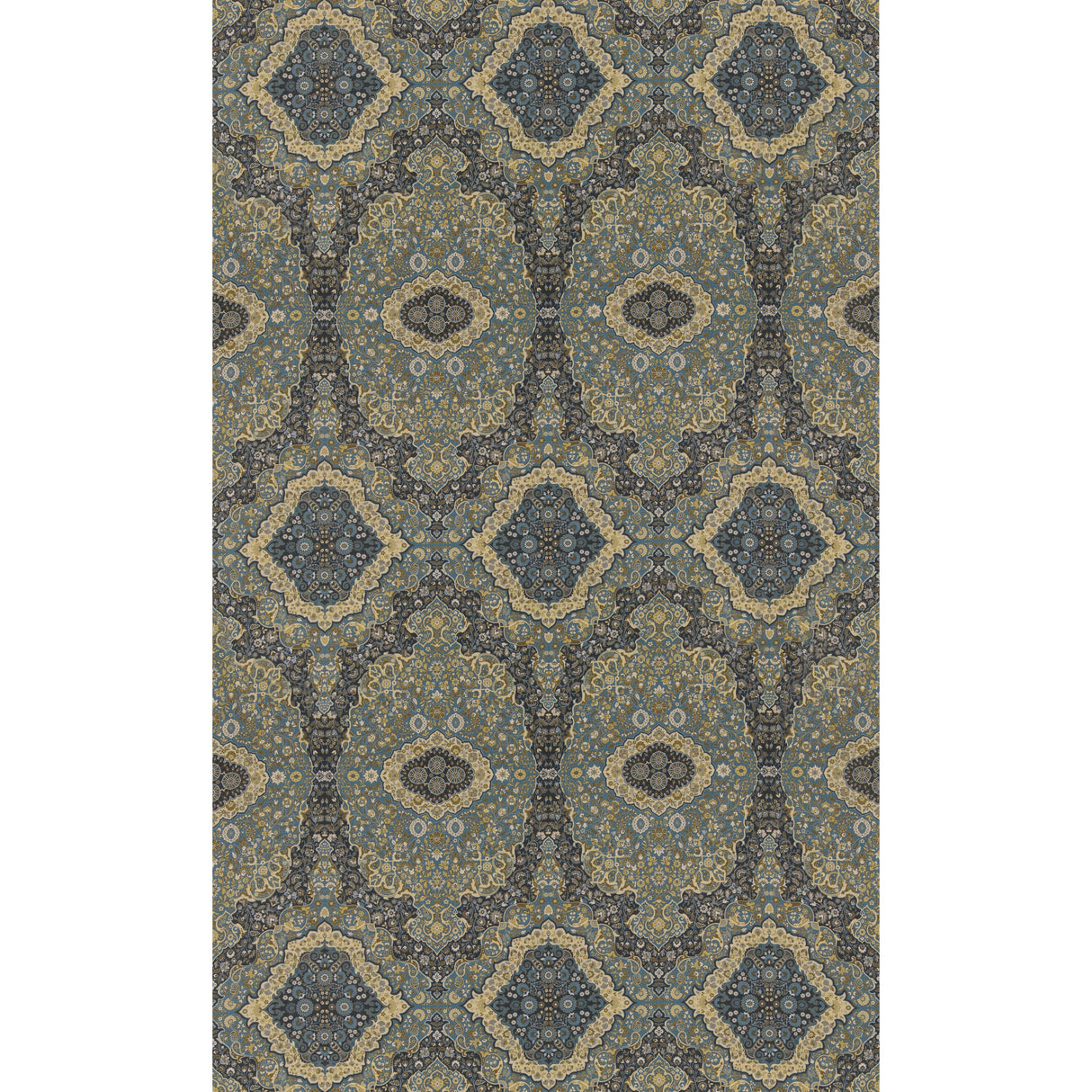 Mulberry WOODLAND PAISLEY INDIGO Fabric