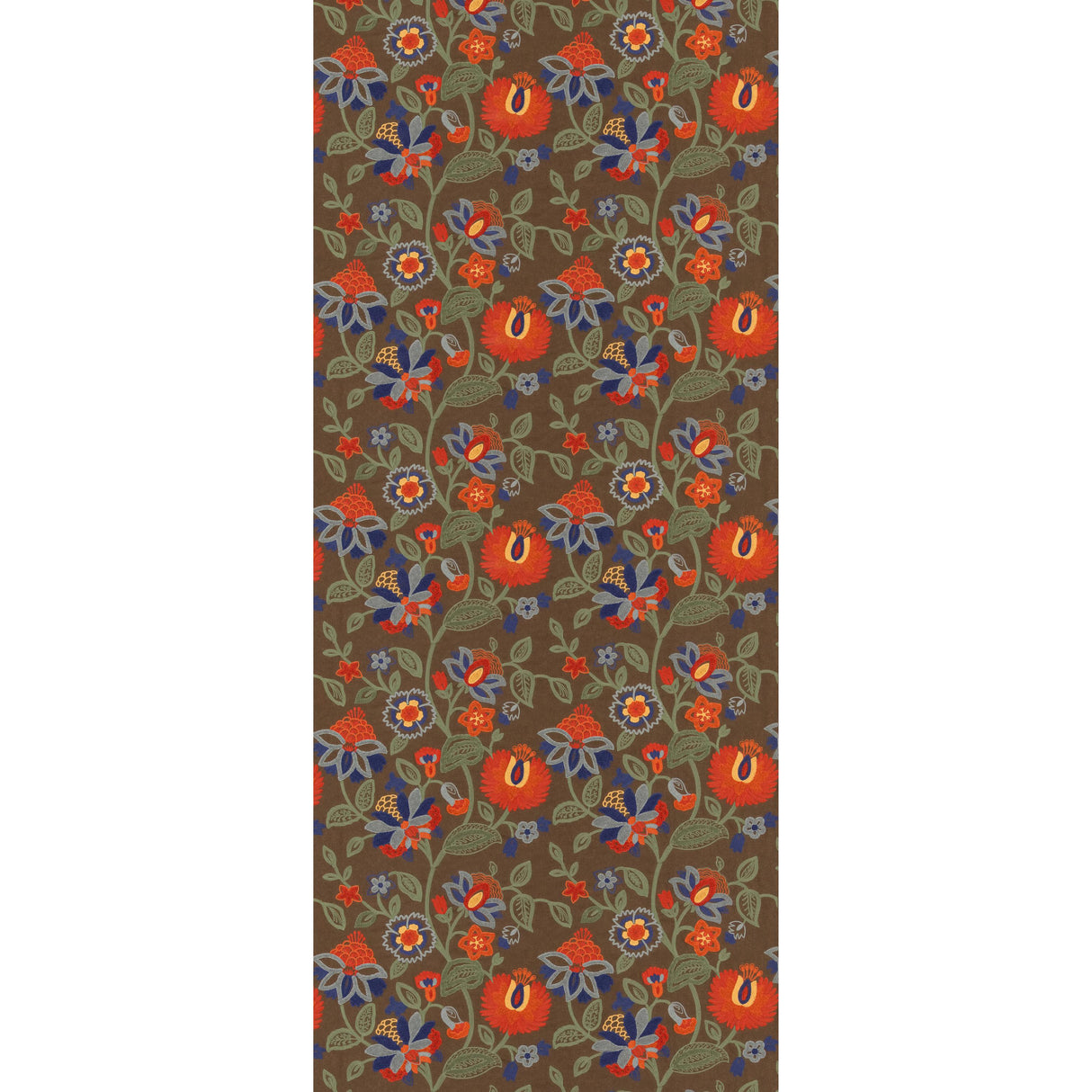 Mulberry GORTON RED/TEAL Drapery Fabric