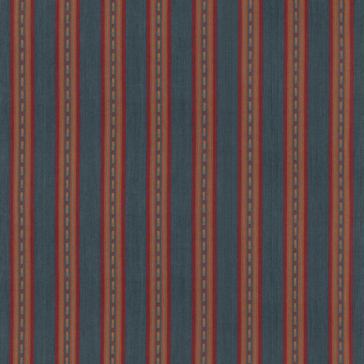 Mulberry COUNTRY STRIPE TEAL Fabric