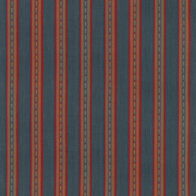 Mulberry COUNTRY STRIPE TEAL Fabric
