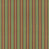 Mulberry COUNTRY STRIPE EMERALD Fabric