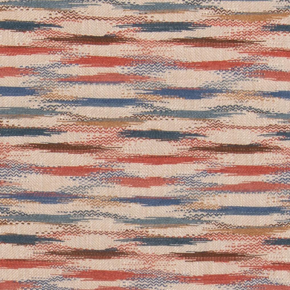 Mulberry FELBRIGG RED/BLUE Upholstery Fabric