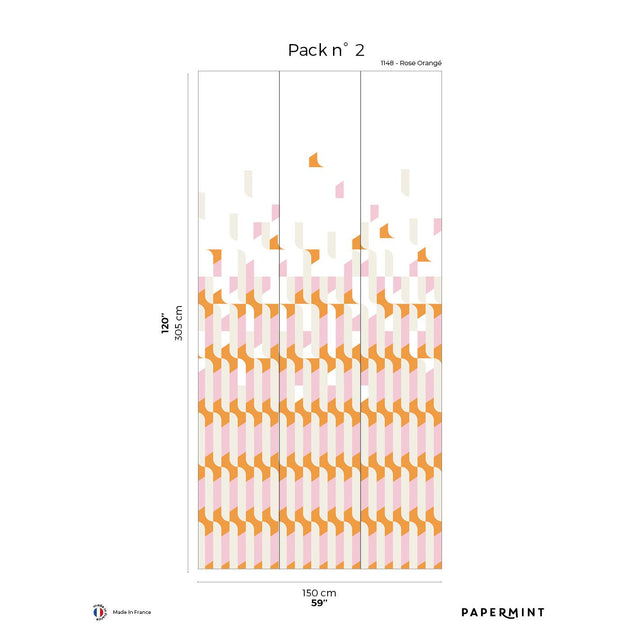 Papermint Alma Pack 2 in Pink Wall Mural