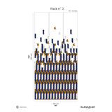 Papermint Alma Pack 2 in Blue Wall Mural