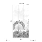 Papermint Amazonia Pack 2 in Gray Wall Mural