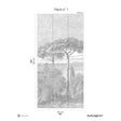 Papermint By the Sea Pack 1 in Gray Wall Mural