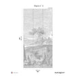Papermint By the Sea Pack 3 in Gray Wall Mural