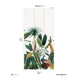 Papermint Borno Pack 1 in Green Wall Mural