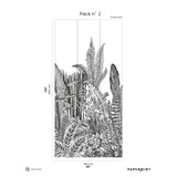 Papermint Botanic Pack 2 in Gray Wall Mural