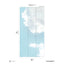 Papermint Summer Sky Pack 1 in Blue Wall Mural