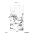 Papermint Wild Coast Pack 2 in Gray Wall Mural