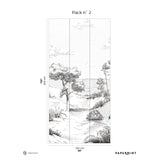 Papermint Wild Coast Pack 2 in Gray Wall Mural