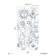 Papermint Divine Pack 1 in Navy Wall Mural