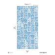 Papermint Botanical Imprint Pack 1 in Blue Wall Mural
