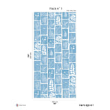 Papermint Botanical Imprint Pack 1 in Blue Wall Mural