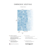 Veer Decor Botanical Imprint Pack 1 in Blue Wall Mural