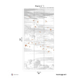 Papermint Soaring Pack 1 in Red Wall Mural