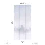 Papermint Starlights Pack 1 in White Wall Mural