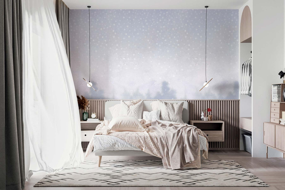 Veer Decor Starlights Pack 1 in White Wall Mural