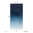 Papermint Starlights Pack 1 in Navy Wall Mural