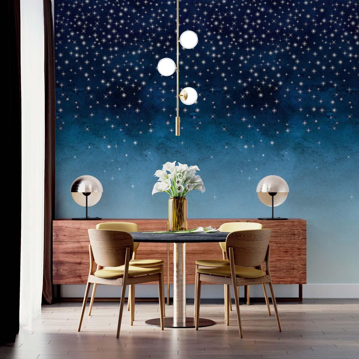 Veer Decor Starlights Pack 1 in Navy Wall Mural