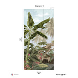 Papermint Exotic Pack 1 in Blue Wall Mural