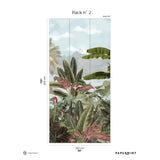 Papermint Exotic Pack 2 in Blue Wall Mural