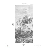 Papermint Fontainebleau Pack 1 in Gray Wall Mural